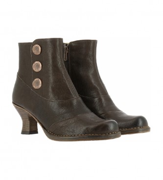 Neosens Rococo S661 brown leather ankle boots -Height heel: 6.5 cm