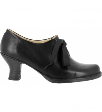 Neosens Rokoko S678 črni usnjeni čevlji -Višina pete: 6,5 cm