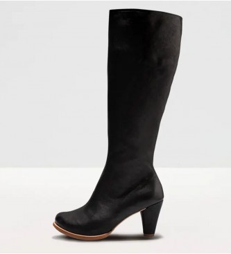 Neosens Leather boots S966 Beba black -Height heel 7.5cm