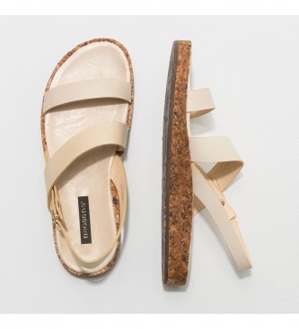 Neosens Leather sandals S3212 Tardana Beige