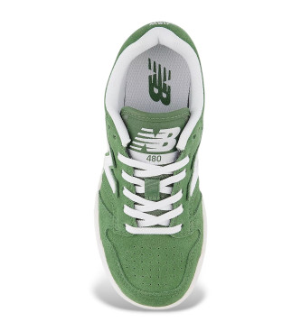 New Balance Baskets en cuir B480 LACE vert
