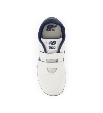 New Balance Scarpe da ginnastica bianche 500 con chiusura a strappo