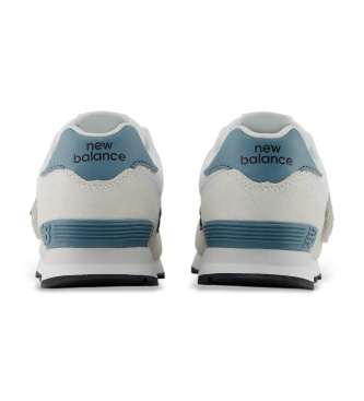 New Balance Baskets en cuir 574 Hook & Loop gris