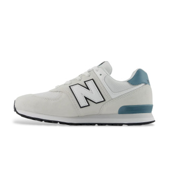 New Balance Leder Turnschuhe 574 Lace grau