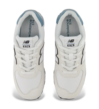 New Balance Leder Turnschuhe 574 Lace grau