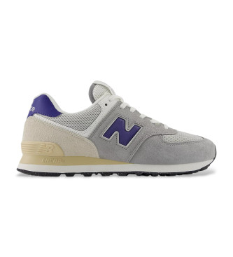 New Balance Tnis de couro 574 cinzento