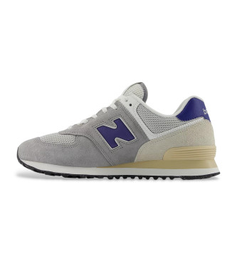 New Balance Tnis de couro 574 cinzento
