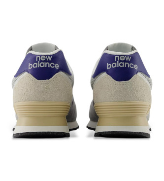 New Balance Tnis de couro 574 cinzento
