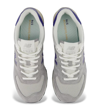 New Balance Tnis de couro 574 cinzento