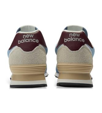 New Balance Zapatillas de Piel 574 azul