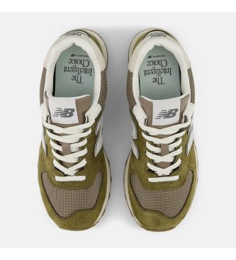 New Balance Baskets en cuir 574 vert