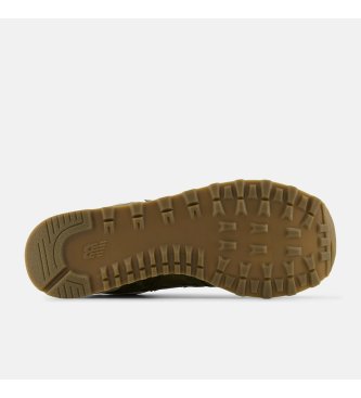 New Balance Baskets en cuir 574 vert