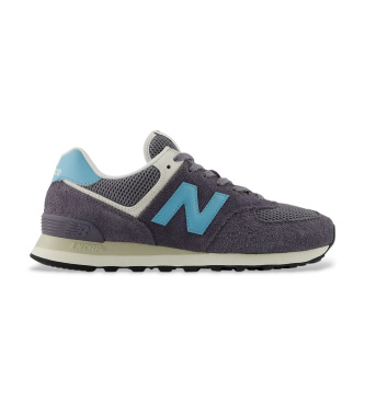 New Balance Leather Sneakers 574 dark grey