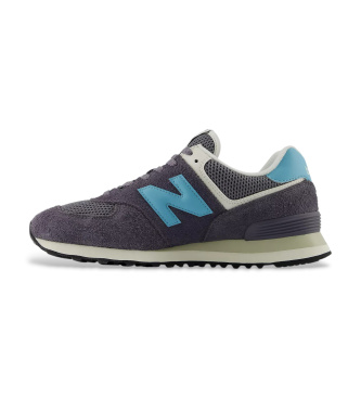 New Balance Leather Sneakers 574 dark grey