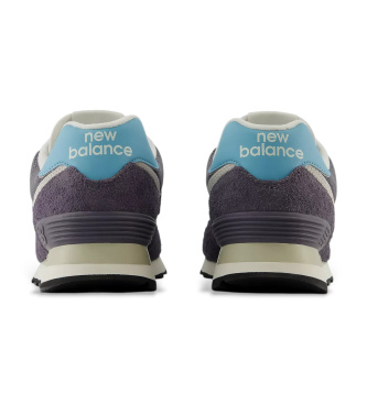 New Balance Leather Sneakers 574 dark grey