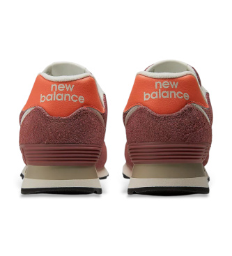 New Balance Leather Sneakers 574 red
