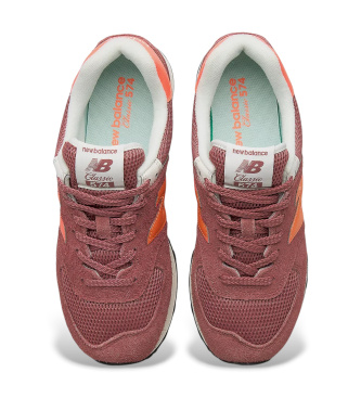 New Balance Leather Sneakers 574 red