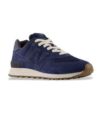 New Balance Leather Sneakers 574 navy