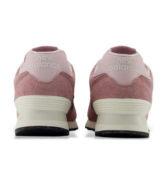 New Balance Baskets en cuir 574 rose