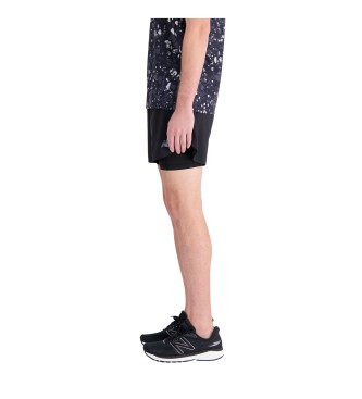 New Balance Accelerate Pacer 2 in 1 Short czarny