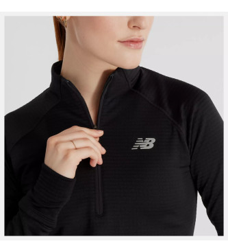 New Balance Athletics Heat Grid 1/2 Zip T-Shirt noir