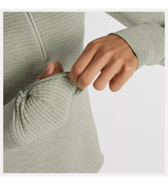 New Balance Athletics Heat Grid 1/2 Zip T-Shirt zelena