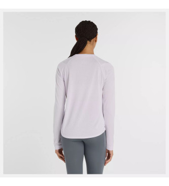 New Balance Atletika Majica z dolgimi rokavi lila