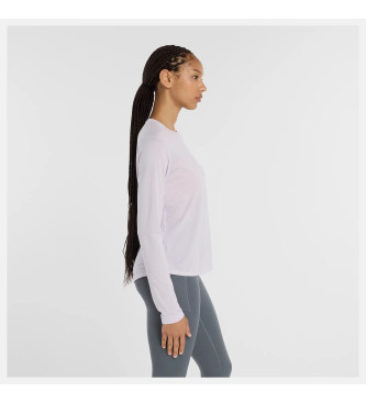 New Balance Atletika Majica z dolgimi rokavi lila
