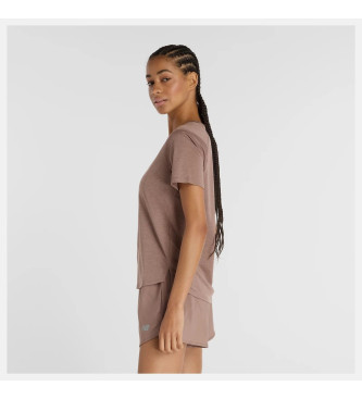 New Balance Atletska majica rjave barve