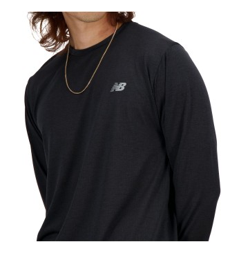 New Balance Camiseta Athletics Long Sleeve negro