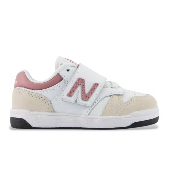 New Balance Sneakers bianche B480 con chiusura a strappo