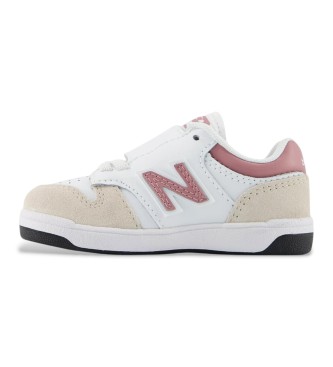New Balance Sneakers bianche B480 con chiusura a strappo