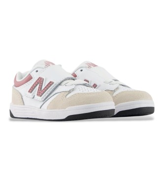 New Balance Sneakers bianche B480 con chiusura a strappo