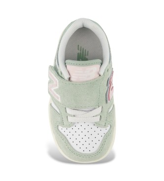 New Balance Scarpe da ginnastica verdi B480 con chiusura a strappo