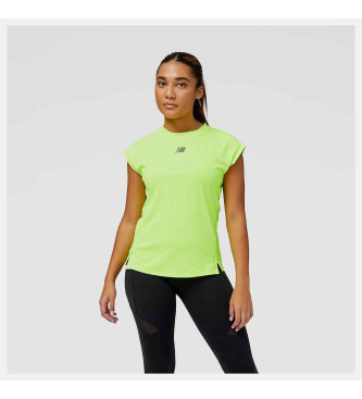 New Balance Impact Run At N-Vent Korte Mouw T-shirt groen