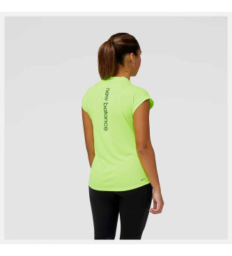 New Balance Impact Run At N-Vent Korte Mouw T-shirt groen