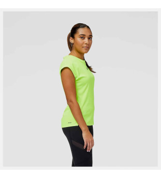 New Balance T-shirt a maniche corte verde Impact Run At N-Vent