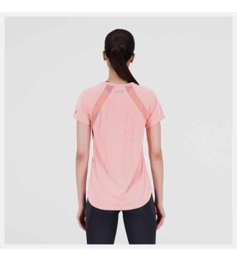 New Balance T-shirt rosa Impact Run