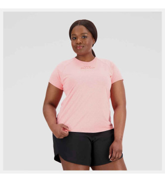 New Balance Impact Run T-shirt rosa