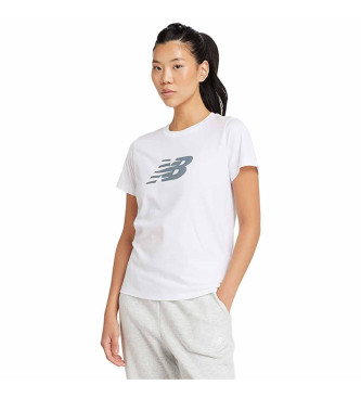 New Balance T-shirt med logo, hvid