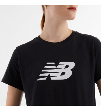 New Balance T-shirt nera con logo