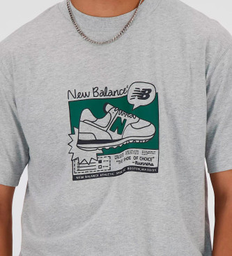 New Balance Koszulka Sport Essentials AD w kolorze szarym
