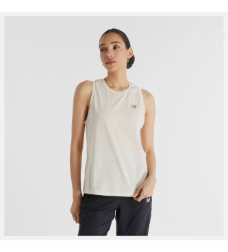 New Balance T-Shirt Sport Essentials Heathertech em branco