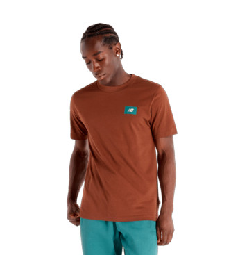 New Balance Sport Essentials Logo T-shirt marron