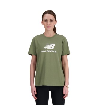 New Balance T-shirt com logtipo Sport Essentials verde