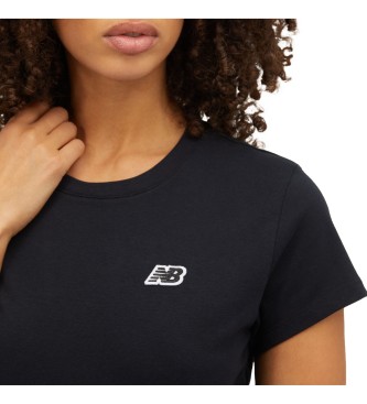 New Balance T-shirt com logtipo preto