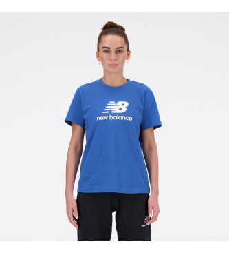 New Balance Sport Essentials logo t-shirt blauw