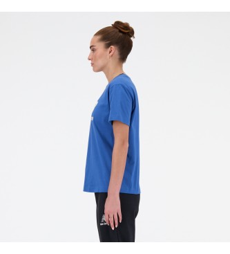 New Balance Sport Essentials Logo-T-Shirt blau