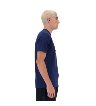 New Balance Sport Essentials Majica z logotipom, mornarsko modra