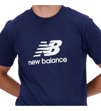 New Balance Koszulka Sport Essentials Logo granatowa